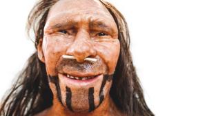 A realistic prehistoric early man neanderthal reproduction in Trento Museum of Natural History.(Shutterstock) A realistic prehistoric early man neanderthal reproduction in Trento Museum of Natural History.(Shutterstock)