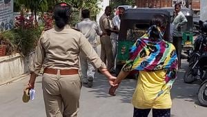 The 17-year-old girl was detained and the woman teacher arrested on Tuesday from Ghaziabad railway station.(Sakib ALi/HT Photo) The 17-year-old girl was detained and the woman teacher arrested on Tuesday from Ghaziabad railway station.(Sakib ALi/HT Photo)