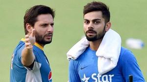 Virat Kohli, Indian cricket team captain, has opposed Shahid Afridi’s statements on Kashmir.(PTI) Virat Kohli, Indian cricket team captain, has opposed Shahid Afridi’s statements on Kashmir.(PTI)