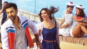 Deepika Padukone and Ranbir Kapoor from a scene from their film, Tamasha. Deepika Padukone and Ranbir Kapoor from a scene from their film, Tamasha.