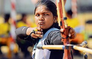 Natasha dumane in action during the Archery Championship 2018 on Thursday.(Shankar Narayan/HT PHOTO) Natasha dumane in action during the Archery Championship 2018 on Thursday.(Shankar Narayan/HT PHOTO)
