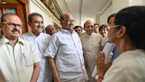 Mamata Banerjee (right, pictured with NCP’s Sharad Pawar) has announced that she will dissociate herself from the rural polls and focus to drum up support of regional parties to form an anti-BJP front for the Lok Sabha elections next year.(PTI/File Photo) Mamata Banerjee (right, pictured with NCP’s Sharad Pawar) has announced that she will dissociate herself from the rural polls and focus to drum up support of regional parties to form an anti-BJP front for the Lok Sabha elections next year.(PTI/File Photo)