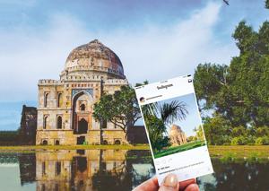 There are more shiny dresses around Lodi Gardens now than there are jogging pants(Photo Imaging: Parth Garg) There are more shiny dresses around Lodi Gardens now than there are jogging pants(Photo Imaging: Parth Garg)