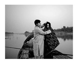 Jatra artistes Rabin Kumar Majhi and Anukul Ghosh pose as a newly married couple in one of the photographs that Soumya Sankar Bose will have on display at his exhibition. Jatra artistes Rabin Kumar Majhi and Anukul Ghosh pose as a newly married couple in one of the photographs that Soumya Sankar Bose will have on display at his exhibition.