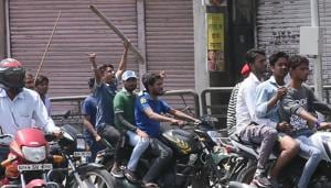 Protesters in Jaipur during a Bharat bandh on April 2 called by Dalit organisations against the alleged dilution of the SC/ST (prevention of atrocities) Act.(HT File Photo) Protesters in Jaipur during a Bharat bandh on April 2 called by Dalit organisations against the alleged dilution of the SC/ST (prevention of atrocities) Act.(HT File Photo)