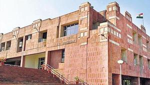 JNUSU members flagged alleged “tampering” of the reservation policy in admissions by the JNU administration.(Ajay Agarwal/HT File Photo) JNUSU members flagged alleged “tampering” of the reservation policy in admissions by the JNU administration.(Ajay Agarwal/HT File Photo)