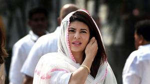 Jacqueline Fernandez will be seen with Salman Khan in Race 3.(PTI) Jacqueline Fernandez will be seen with Salman Khan in Race 3.(PTI)