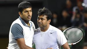 Rohan Bopanna and Leander Paes notched up a hard fought win in the doubles contest as India staged a remarkable reovery to beat China 3-2 and seal their spot in the World Group play-offs.(Getty Images) Rohan Bopanna and Leander Paes notched up a hard fought win in the doubles contest as India staged a remarkable reovery to beat China 3-2 and seal their spot in the World Group play-offs.(Getty Images)