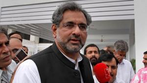 Pakistan's Prime Minister Shahid Khaqan Abbasi arrives at the Parliament in Islamabad, Pakistan.(AP File Photo) Pakistan's Prime Minister Shahid Khaqan Abbasi arrives at the Parliament in Islamabad, Pakistan.(AP File Photo)