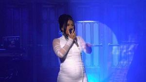 Cardi B sings on SNL.(Twitter) Cardi B sings on SNL.(Twitter)