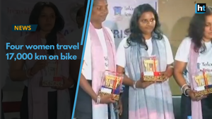 <p>Four women bikers who successfully completed 'Road to Mekong,' a 16,992 km long road trip starting from Hyderabad. They covered 15 states and 5 nations including Myanmar, Thailand, Laos, Cambodia, and Vietnam. However, these women covered a total distance of 17,000 km. One of the bikers said &ldquo;We covered exactly 17,000km today when we reached Hyderabad. The original plan was 16,992 km and for poster purposes, we covered 17000 km.&rdquo; They completed the journey in eight weeks promoting Telangana Tourism and Incredible India. The Telangana Tourism Department welcomed these women on their successful return. </p>