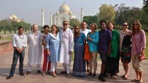 “When coming to India, we were advised to remain in a group and to be careful about dressing.”(Raju Tomar/HT Photo) “When coming to India, we were advised to remain in a group and to be careful about dressing.”(Raju Tomar/HT Photo)