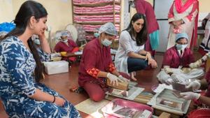 Markle had visited the foundation in Mumbai last year, and wrote about her experience in the Time magazine.(Image courtesy: Kensington Palace) Markle had visited the foundation in Mumbai last year, and wrote about her experience in the Time magazine.(Image courtesy: Kensington Palace)