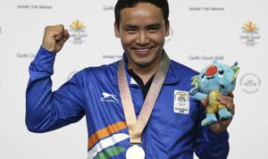 Jitu Rai reached the final of the 10m air pistol event with a score of 570, 14 points behind teammate Om Prakash Mitharwal. Rai, however, stepped it up on the grand stage when it mattered to bag gold while Mitharwal grabbed bronze.(AP) Jitu Rai reached the final of the 10m air pistol event with a score of 570, 14 points behind teammate Om Prakash Mitharwal. Rai, however, stepped it up on the grand stage when it mattered to bag gold while Mitharwal grabbed bronze.(AP)