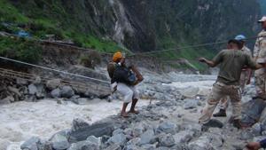 The SDMA is equipping the disaster management system of Uttarakhand with latest equipment, besides training people in search and rescue operations, said an official.(HT File) The SDMA is equipping the disaster management system of Uttarakhand with latest equipment, besides training people in search and rescue operations, said an official.(HT File)