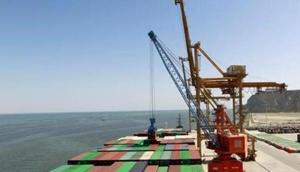 A container is loaded on to the Cosco Wellington, the first container ship to depart after the inauguration of the China Pakistan Economic Corridor port in Gwadar, Pakistan, in 2016 .(Reuters) A container is loaded on to the Cosco Wellington, the first container ship to depart after the inauguration of the China Pakistan Economic Corridor port in Gwadar, Pakistan, in 2016 .(Reuters)