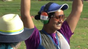 Indian shooter Shreyasi Singh won the women’s double trap gold at the 2018 Commonwealth Games in Gold Coast on Wednesday.(SAI Media/Twitter) Indian shooter Shreyasi Singh won the women’s double trap gold at the 2018 Commonwealth Games in Gold Coast on Wednesday.(SAI Media/Twitter)