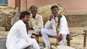 Dalit families who fled Mirchpur village continue to live in makeshift camps in Hisar. Their homes were burnt down in 2010.(Burhaan Kinu/HT File Photo) Dalit families who fled Mirchpur village continue to live in makeshift camps in Hisar. Their homes were burnt down in 2010.(Burhaan Kinu/HT File Photo)