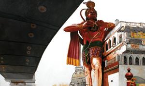 An artwork by Sanjay Bhattacharyya that shows Delhi’s . An artwork by Sanjay Bhattacharyya that shows Delhi’s .