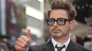 Robert Downey Jr plays Tony Stark/Iron Man in the Marvel movies. Robert Downey Jr plays Tony Stark/Iron Man in the Marvel movies.