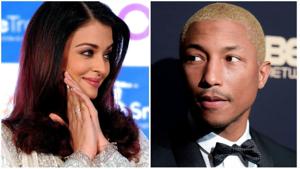 Aishwarya Rai Bachchan and Pharrell Williams feature together on the cover of Vogue India. Aishwarya Rai Bachchan and Pharrell Williams feature together on the cover of Vogue India.
