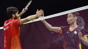 Kidambi Srikanth lost to Malaysia's Lee Chong Wei in the men’s singles badminton final at the 2018 Commonwealth Games in Gold Coast today. Get highlights of the Kidambi Srikanth vs Lee Chong Wei, 2018 Commonwealth Games badminton men’s singles final, here.(PTI) Kidambi Srikanth lost to Malaysia's Lee Chong Wei in the men’s singles badminton final at the 2018 Commonwealth Games in Gold Coast today. Get highlights of the Kidambi Srikanth vs Lee Chong Wei, 2018 Commonwealth Games badminton men’s singles final, here.(PTI)