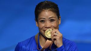 Get highlights of 2018 Commonwealth Games in Gold Coast here. Indian boxing great Mary Kom won the women's 48 kg category gold at the 2018 Commonwealth Games in Gold Coast on Saturday(PTI) Get highlights of 2018 Commonwealth Games in Gold Coast here. Indian boxing great Mary Kom won the women's 48 kg category gold at the 2018 Commonwealth Games in Gold Coast on Saturday(PTI)