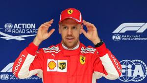 Ferrari's Sebastian Vettel is top of the drivers standings with 50 points after two races of the Formula One season.(REUTERS) Ferrari's Sebastian Vettel is top of the drivers standings with 50 points after two races of the Formula One season.(REUTERS)