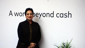 Shamina Singh, president, Mastercard Centre for Inclusive Growth poses for a picture.(Shankar Narayan/HT PHOTO) Shamina Singh, president, Mastercard Centre for Inclusive Growth poses for a picture.(Shankar Narayan/HT PHOTO)