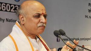 VHP chief Praveen Togadia is known for inflammatory speeches on issues such as cow slaughter and interfaith marriages.(HT File Photo) VHP chief Praveen Togadia is known for inflammatory speeches on issues such as cow slaughter and interfaith marriages.(HT File Photo)