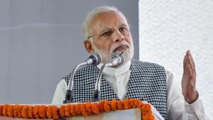 Prime Minister Narendra Modi addresses people at the inauguration of the Ambedkar National Memorial at 26 Alipur Road, in New Delhi on Friday.(PTI photo) Prime Minister Narendra Modi addresses people at the inauguration of the Ambedkar National Memorial at 26 Alipur Road, in New Delhi on Friday.(PTI photo)