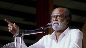 Tamil Superstar Rajinikanth in Chennai.(PTI file photo) Tamil Superstar Rajinikanth in Chennai.(PTI file photo)