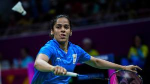 Saina Nehwal emerged victorious over PV Sindhu to win the women’s singles badminton gold medal in the 2018 Commonwealth Games in Gold Coast on Sunday.(AFP) Saina Nehwal emerged victorious over PV Sindhu to win the women’s singles badminton gold medal in the 2018 Commonwealth Games in Gold Coast on Sunday.(AFP)