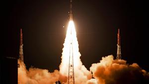 Navigation satellite IRNSS-1I, on board PSLV-C41, lifts off at the Satish Dhawan Space Centre in Sriharikota, Andhra Pradesh on April 12.(PTI/File Photo) Navigation satellite IRNSS-1I, on board PSLV-C41, lifts off at the Satish Dhawan Space Centre in Sriharikota, Andhra Pradesh on April 12.(PTI/File Photo)