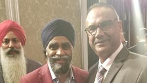 Jaspal Atwal with federal minister Harjit Sajjan at the Mumbai reception in honour of Prime Minister Justin Trudeau during his trip to India in February.(Courtesy: Jaspal Atwal) Jaspal Atwal with federal minister Harjit Sajjan at the Mumbai reception in honour of Prime Minister Justin Trudeau during his trip to India in February.(Courtesy: Jaspal Atwal)