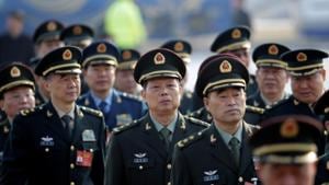 Military delegates from the Chinese People's Liberation Army (PLA) walk toward the Great Hall of the People for a meeting during the annual session of China's parliament, the National People's Congress (NPC), in Beijing, March 4, 2017.(Reuters) Military delegates from the Chinese People's Liberation Army (PLA) walk toward the Great Hall of the People for a meeting during the annual session of China's parliament, the National People's Congress (NPC), in Beijing, March 4, 2017.(Reuters)