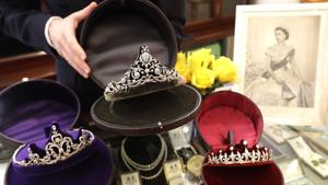 Diamond tiaras are displayed at Bradley & Skinner- an antique and period jewellery specialist in London.(AP) Diamond tiaras are displayed at Bradley & Skinner- an antique and period jewellery specialist in London.(AP)