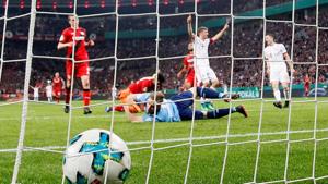 All three of Thomas Mueller’s goals for Bayern Munich came in the second half.(REUTERS) All three of Thomas Mueller’s goals for Bayern Munich came in the second half.(REUTERS)