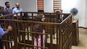 French jihadist Djamila Boutoutaou attends her trial at the Central penal Court in Baghdad, on April 17, 2018. French jihadist Boutoutaou, 29, was sentenced to life in prison for belonging to the Islamic State group, the latest in a series of court judgments against jihadists.(AFP) French jihadist Djamila Boutoutaou attends her trial at the Central penal Court in Baghdad, on April 17, 2018. French jihadist Boutoutaou, 29, was sentenced to life in prison for belonging to the Islamic State group, the latest in a series of court judgments against jihadists.(AFP)