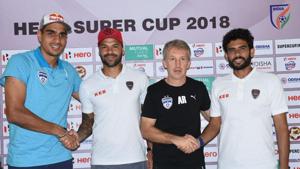 Bengaluru FC and East Bengal will face off in the Super Cup final in Bhubaneswar on Friday.(HT photo) Bengaluru FC and East Bengal will face off in the Super Cup final in Bhubaneswar on Friday.(HT photo)
