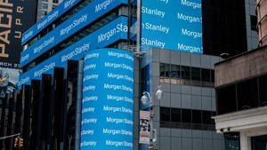 Morgan Stanley digital signage is displayed on the exterior of the company's headquarters in New York, US.(Christopher Lee/Bloomberg) Morgan Stanley digital signage is displayed on the exterior of the company's headquarters in New York, US.(Christopher Lee/Bloomberg)