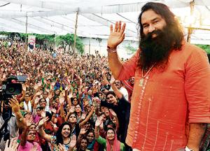 Gurmeet Ram Rahim Singh promoting his film, MSG-II (Messenger of God Part 2) in Indore on September 11, 2015.(Arun Mondhe/Hindustan Times) Gurmeet Ram Rahim Singh promoting his film, MSG-II (Messenger of God Part 2) in Indore on September 11, 2015.(Arun Mondhe/Hindustan Times)