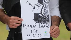 A man holds a placard during a protest against the rape and murder of an eight-year-old girl in Jammu and Kashmir’s Kathua.(Waseem Andrabi/HT File Photo) A man holds a placard during a protest against the rape and murder of an eight-year-old girl in Jammu and Kashmir’s Kathua.(Waseem Andrabi/HT File Photo)