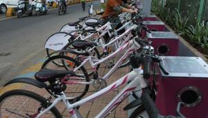 The bicycles will be fitted with GPS tracking system and sensors.(HT FILE) The bicycles will be fitted with GPS tracking system and sensors.(HT FILE)