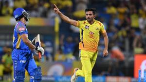 Chennai Super Kings (CSK) beat Rajasthan Royals (RR) in Pune on Saturday, and the Jaipur-based side would be keen to banish that result with a big win over Mumbai Indians (MI) in their 2018 Indian Premier League (IPL 2018) match at home on Sunday.(AFP) Chennai Super Kings (CSK) beat Rajasthan Royals (RR) in Pune on Saturday, and the Jaipur-based side would be keen to banish that result with a big win over Mumbai Indians (MI) in their 2018 Indian Premier League (IPL 2018) match at home on Sunday.(AFP)