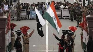 Pakistani rangers and Indian Border Security Force officers lower their national flags during a daily parade at the Pakistan-India joint check-post at Wagah border, near Lahore. Relations between India and Pakistan turned frosty after the Pathankot terror attack in January 2016 and another strike by terrorists on an Army camp in Uri in Jammu and Kashmir in September that year ,(Reuters File Photo) Pakistani rangers and Indian Border Security Force officers lower their national flags during a daily parade at the Pakistan-India joint check-post at Wagah border, near Lahore. Relations between India and Pakistan turned frosty after the Pathankot terror attack in January 2016 and another strike by terrorists on an Army camp in Uri in Jammu and Kashmir in September that year ,(Reuters File Photo)
