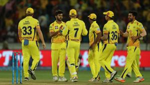 Chennai Super Kings players celebrate the wicket of Yusuf Pathan during match twenty of the 2018 Indian Premier League 2018 (IPL 2018) between Sunrisers Hyderabad and Chennai Super Kings at the Rajiv Gandhi International Cricket Stadium in Hyderabad. Follow highlights of Sunrisers Hyderabad (SRH) vs (CSK) Chennai Super Kings, Indian Premier League (IPL) 2018 match at the Rajiv Gandhi International Stadium, Hyderabad here(BCCI) Chennai Super Kings players celebrate the wicket of Yusuf Pathan during match twenty of the 2018 Indian Premier League 2018 (IPL 2018) between Sunrisers Hyderabad and Chennai Super Kings at the Rajiv Gandhi International Cricket Stadium in Hyderabad. Follow highlights of Sunrisers Hyderabad (SRH) vs (CSK) Chennai Super Kings, Indian Premier League (IPL) 2018 match at the Rajiv Gandhi International Stadium, Hyderabad here(BCCI)