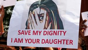 A file photo of people protesting against rape cases.(Reuters File Photo) A file photo of people protesting against rape cases.(Reuters File Photo)