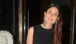 Kareena Kapoor Khan at her mother and actress Babita Kapoor's birthday celebration in Mumbai on April 19.(IANS) Kareena Kapoor Khan at her mother and actress Babita Kapoor's birthday celebration in Mumbai on April 19.(IANS)