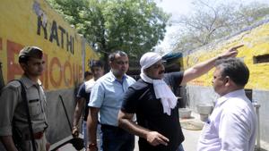 Balraj Bhati , a criminal mastermind with a ₹2.5 lakh reward on his arrest from the police of Haryana, Uttar Pradesh (UP) and Delhi, was killed in the encounter on Monday.(Sunil Ghoash/HT Photo) Balraj Bhati , a criminal mastermind with a ₹2.5 lakh reward on his arrest from the police of Haryana, Uttar Pradesh (UP) and Delhi, was killed in the encounter on Monday.(Sunil Ghoash/HT Photo)